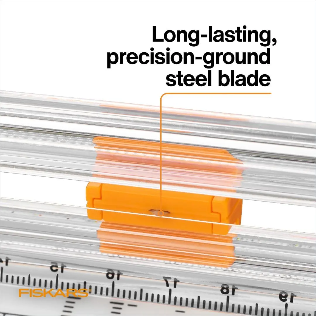 Fiskars TripleTrack Paper Cutter Replacement Blades, Style I, 2-Pack | Long-Lasting Steel Blades for Precise Cutting - view 5