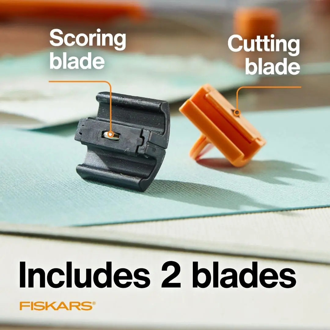 Fiskars TripleTrack Paper Cutter Replacement Blades, Style I, 2-Pack | Long-Lasting Steel Blades for Precise Cutting - view 3
