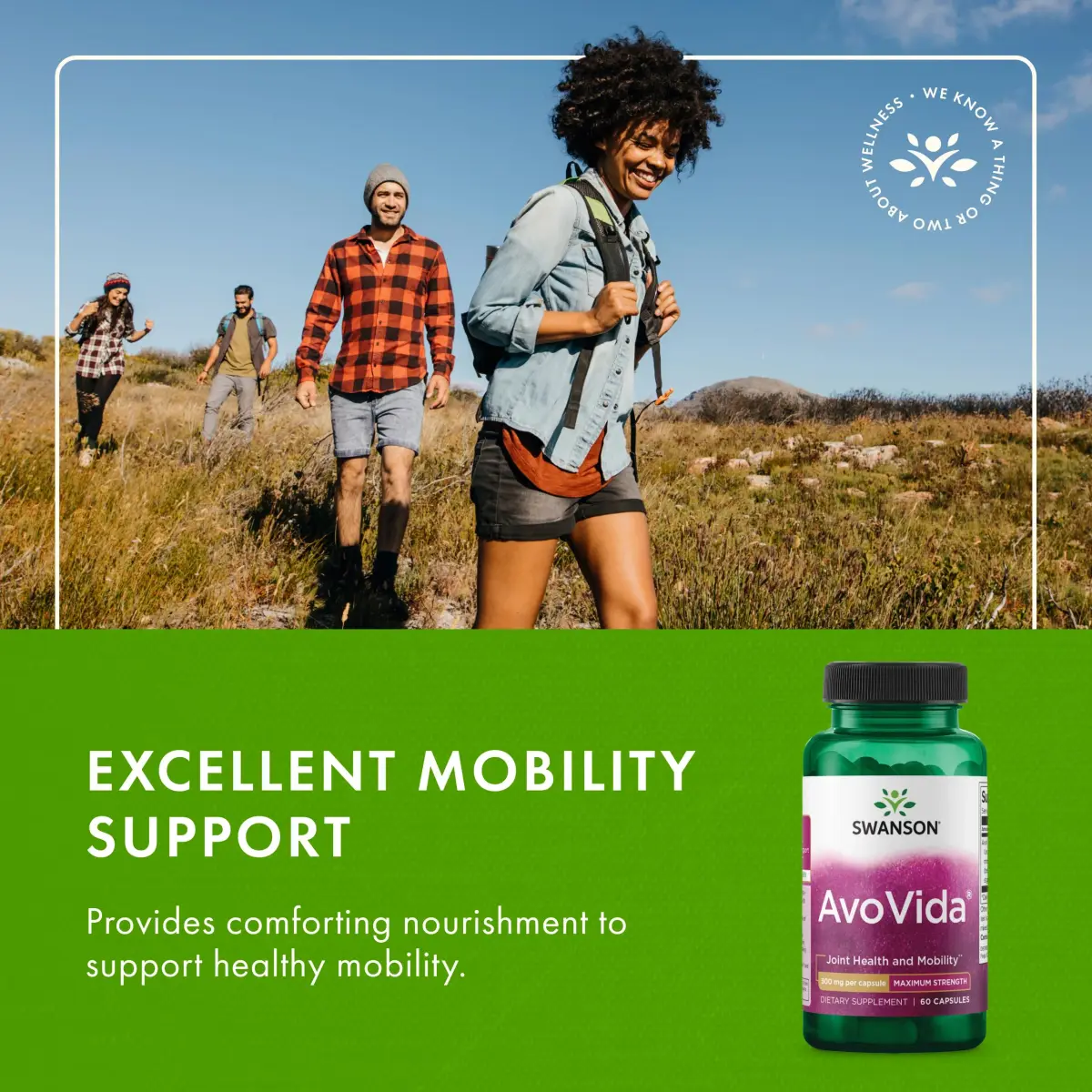 Swanson AvoVida Joint Health Supplement 300 mg 60 Capsules | Supports Joint Tissues, Cartilage, and Mobility - view 6
