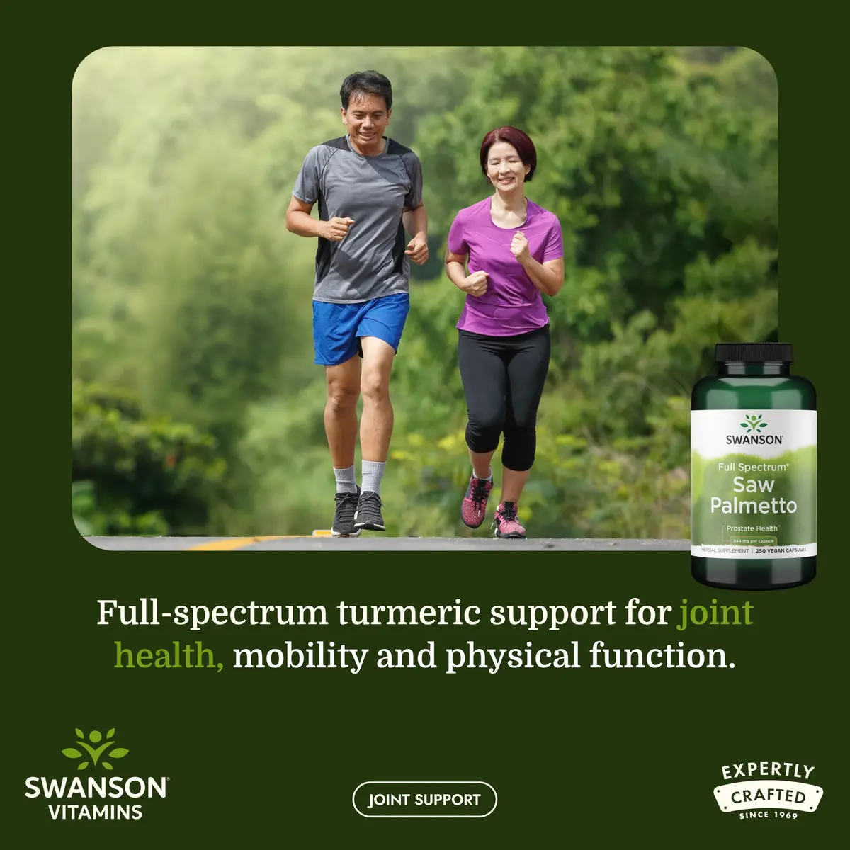Swanson Full Spectrum Turmeric Curcumin Supplement, 240 Vegan Capsules | Supports Liver, Joints & Brain - view 2