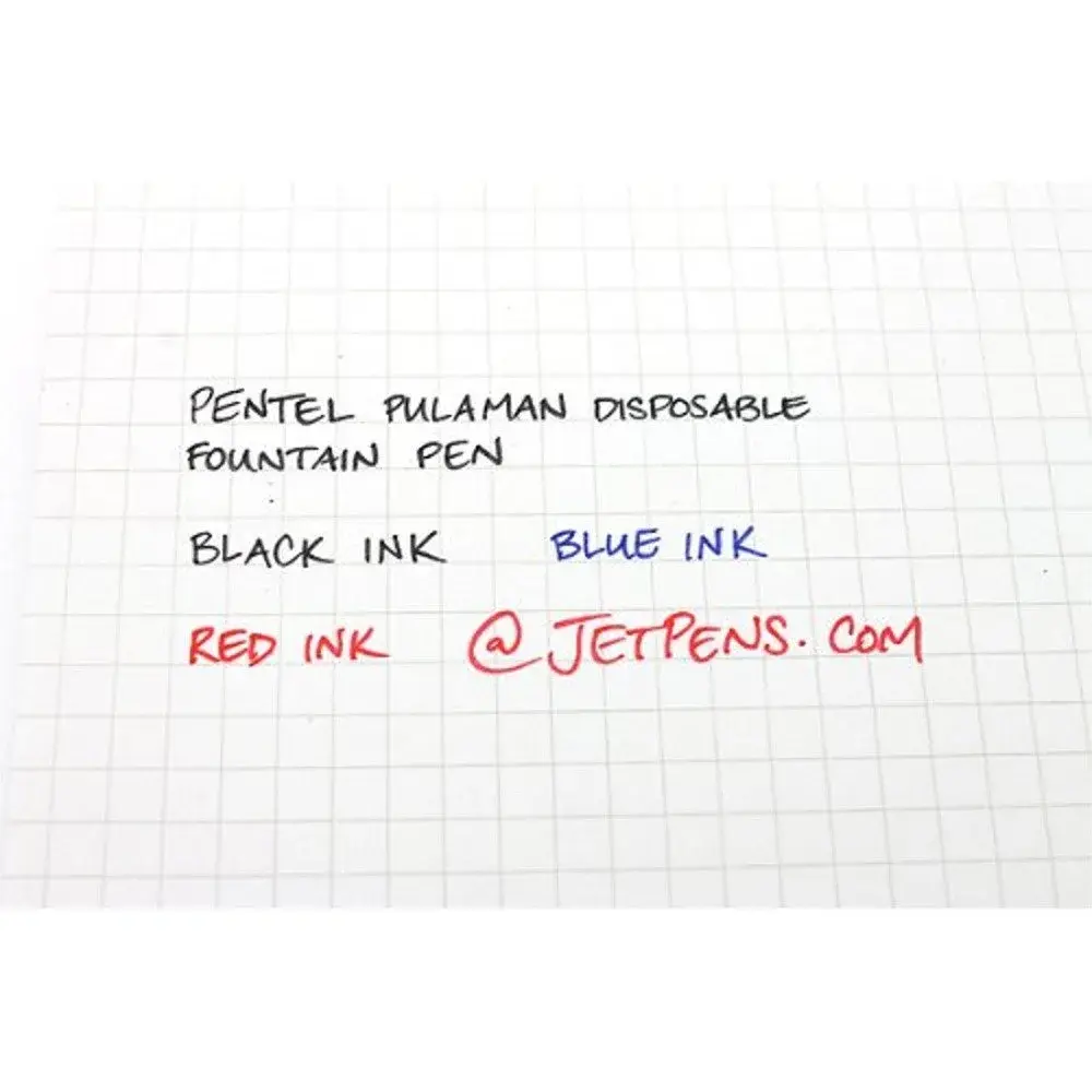 Pentel Pulaman MJ20 Disposable Pen with Plastic Nib, Red Ink, 1 Count (Pack of 1) | Smooth Ink Flow - view 7