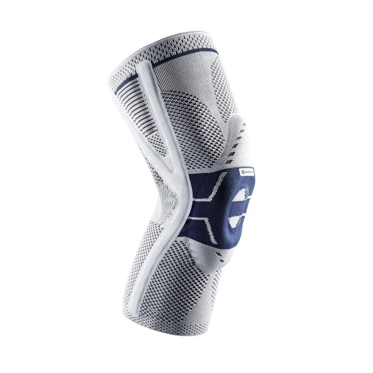 Bauerfeind GenuTrain P3 Patella Knee Support Left Size 3 Titanium | Patella Alignment & Pain Relief - main product image