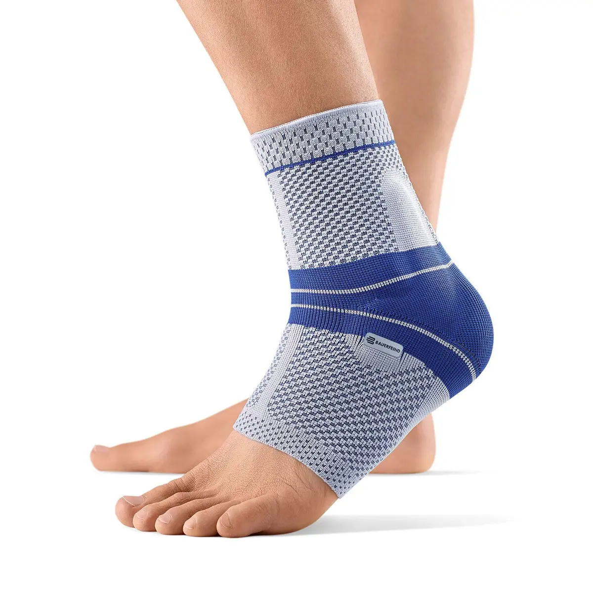 Bauerfeind MalleoTrain Ankle Support Left Titanium | Anatomical Compression & Circulation Aid - main product image
