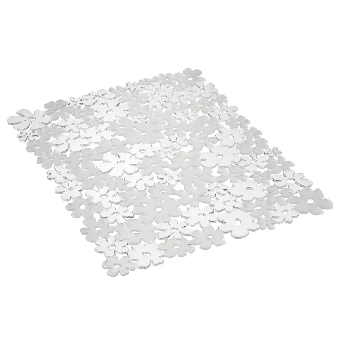 iDesign Blumz Floral Sink Protector Mat 40.6cm x 31.7cm (16" x 12.5") | Protects Sinks & Dishes from Scratches - main product image
