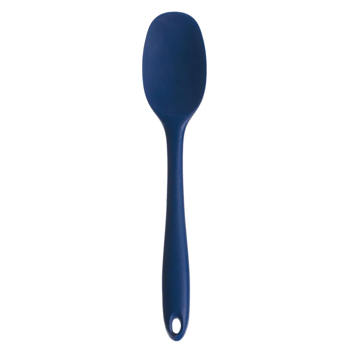 RSVP International Ela's Favorite Silicone Spatula Spoon, Blue, 11" | BPA-Free Heat Resistant Kitchen Tool - main product image