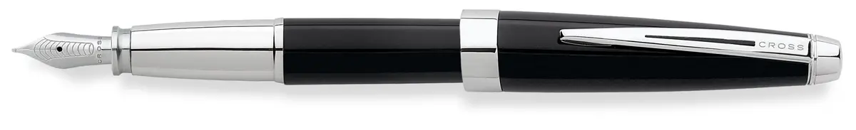 Cross Aventura Fountain Pen Medium Nib Onyx Black | Refillable, Premium Gift Box - main product image