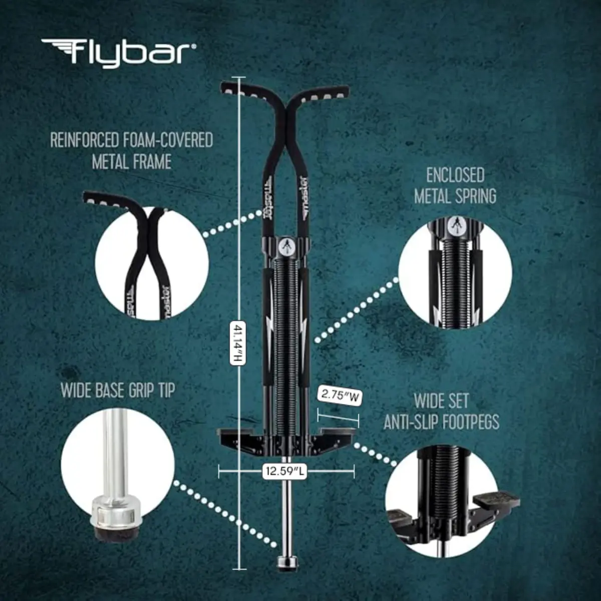 Flybar Master Pogo Stick for Kids Ages 9+, 80–160 lbs | ASTM-Tested for Active Play - view 5