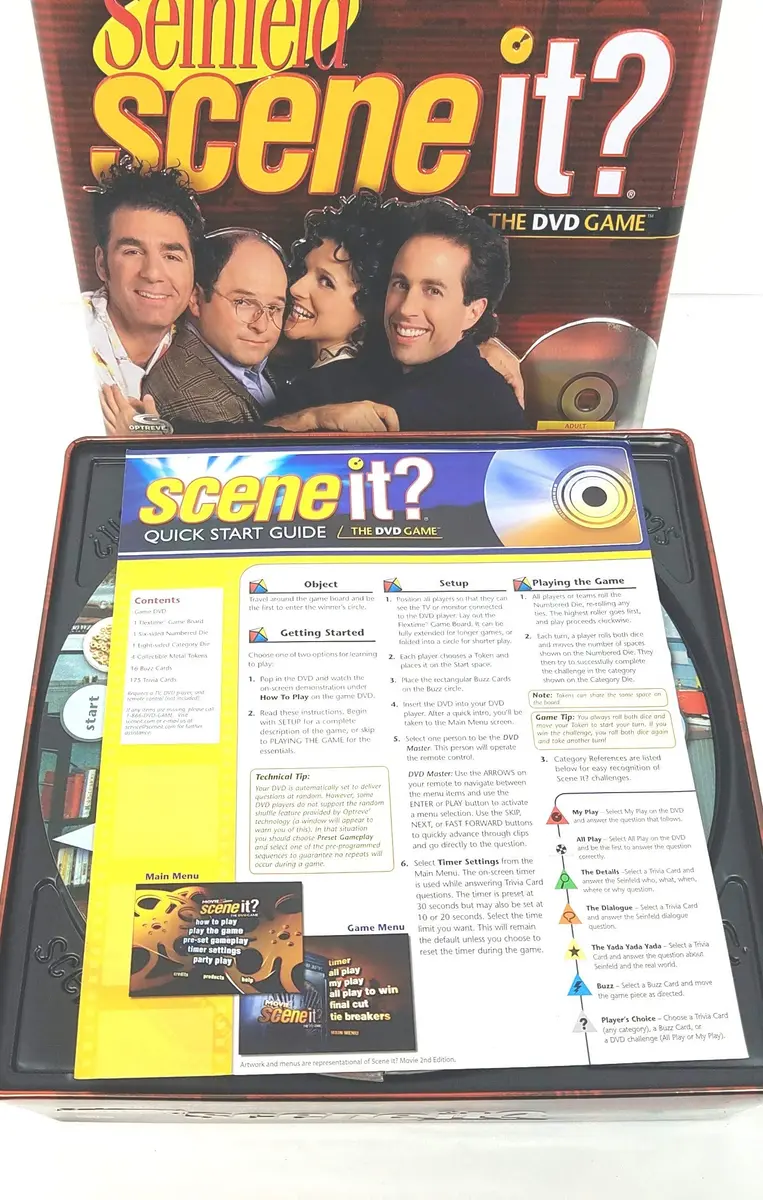 Scene It? Seinfeld Deluxe Edition DVD Game | 2-8 Players, Trivia & Party Play - view 8