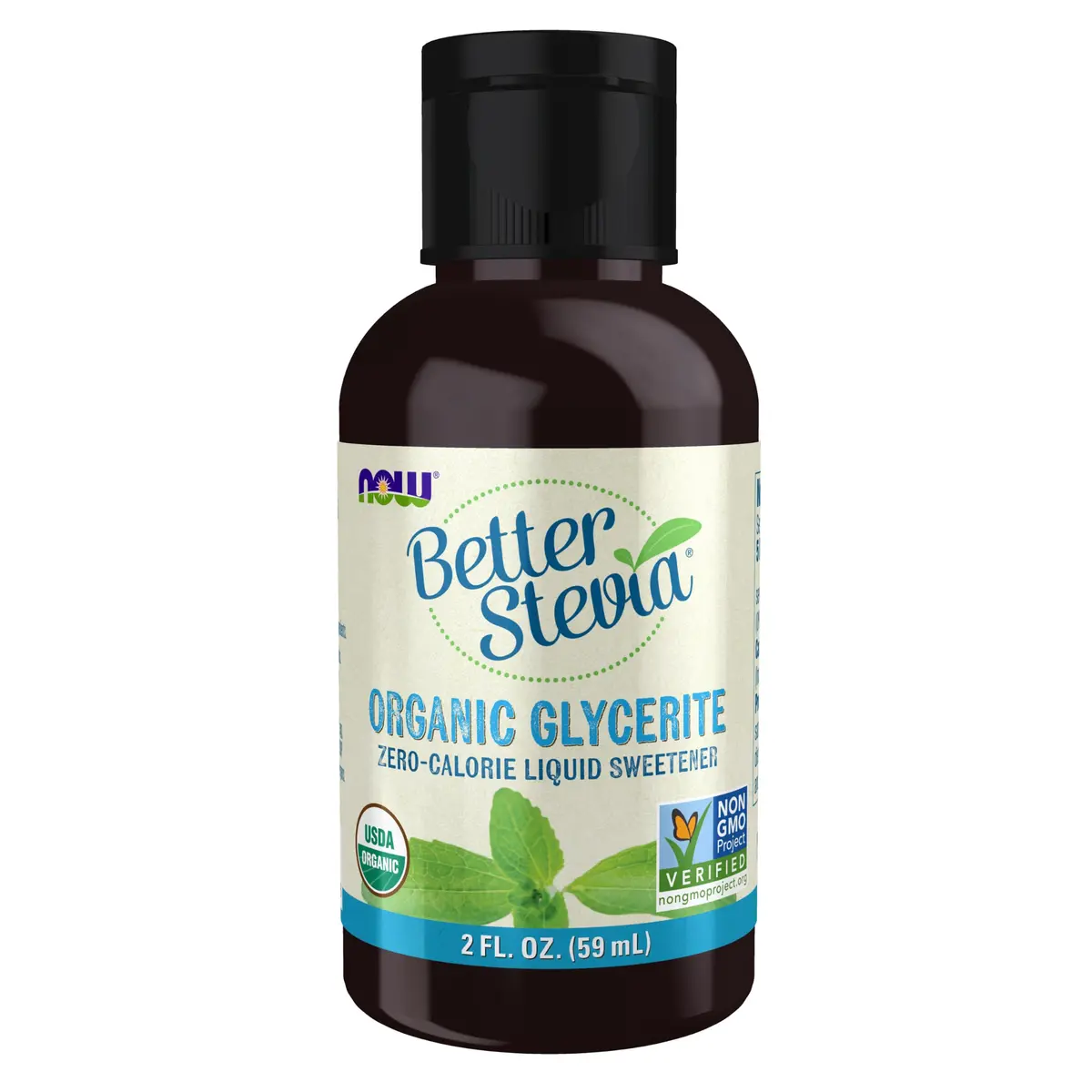 NOW Foods Better Stevia Liquid Glycerite 60ml (2 Fl Oz) | Zero-Calorie Natural Sweetener - main product image