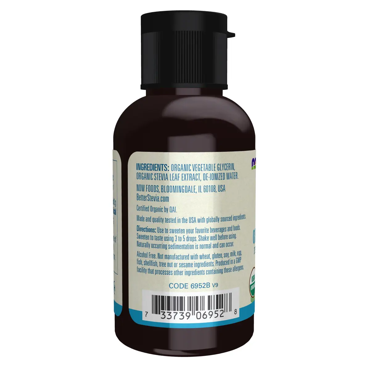 NOW Foods Better Stevia Liquid Glycerite 60ml (2 Fl Oz) | Zero-Calorie Natural Sweetener - view 3