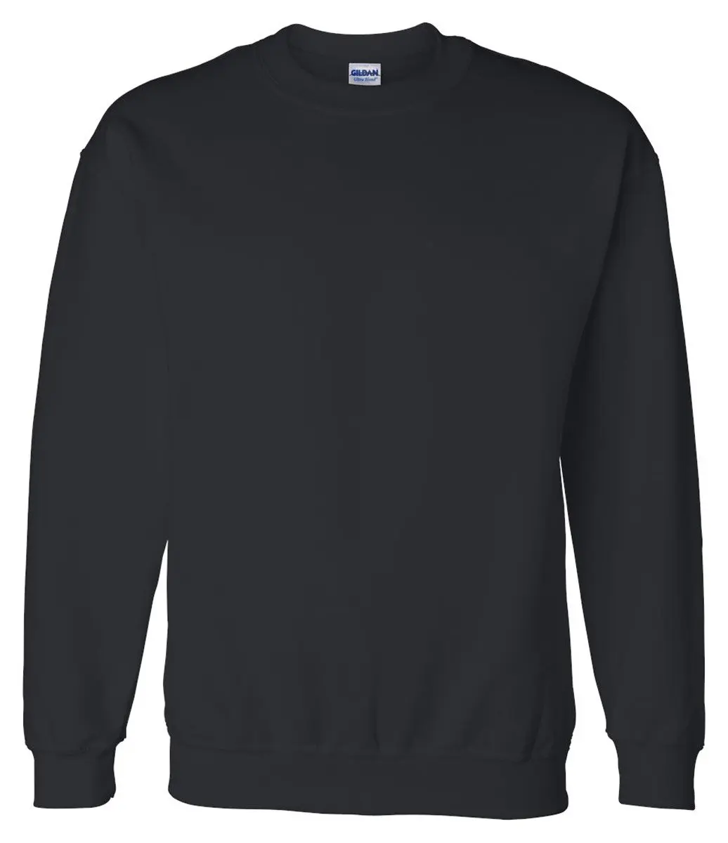 Gildan DryBlend Crewneck Sweatshirt Black Small | Moisture-Wicking & Soft Feel - main product image
