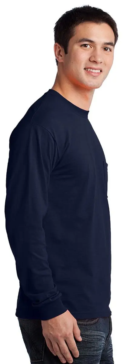 Gildan Ultra Cotton T-Shirt with Pocket Royal Small | Lightweight 100% Cotton Men's Shirt - view 3