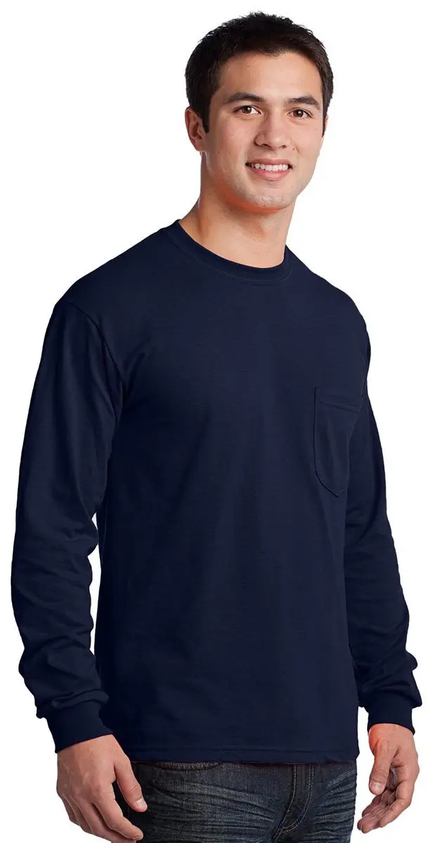 Gildan Ultra Cotton T-Shirt with Pocket Royal Small | Lightweight 100% Cotton Men's Shirt - view 4