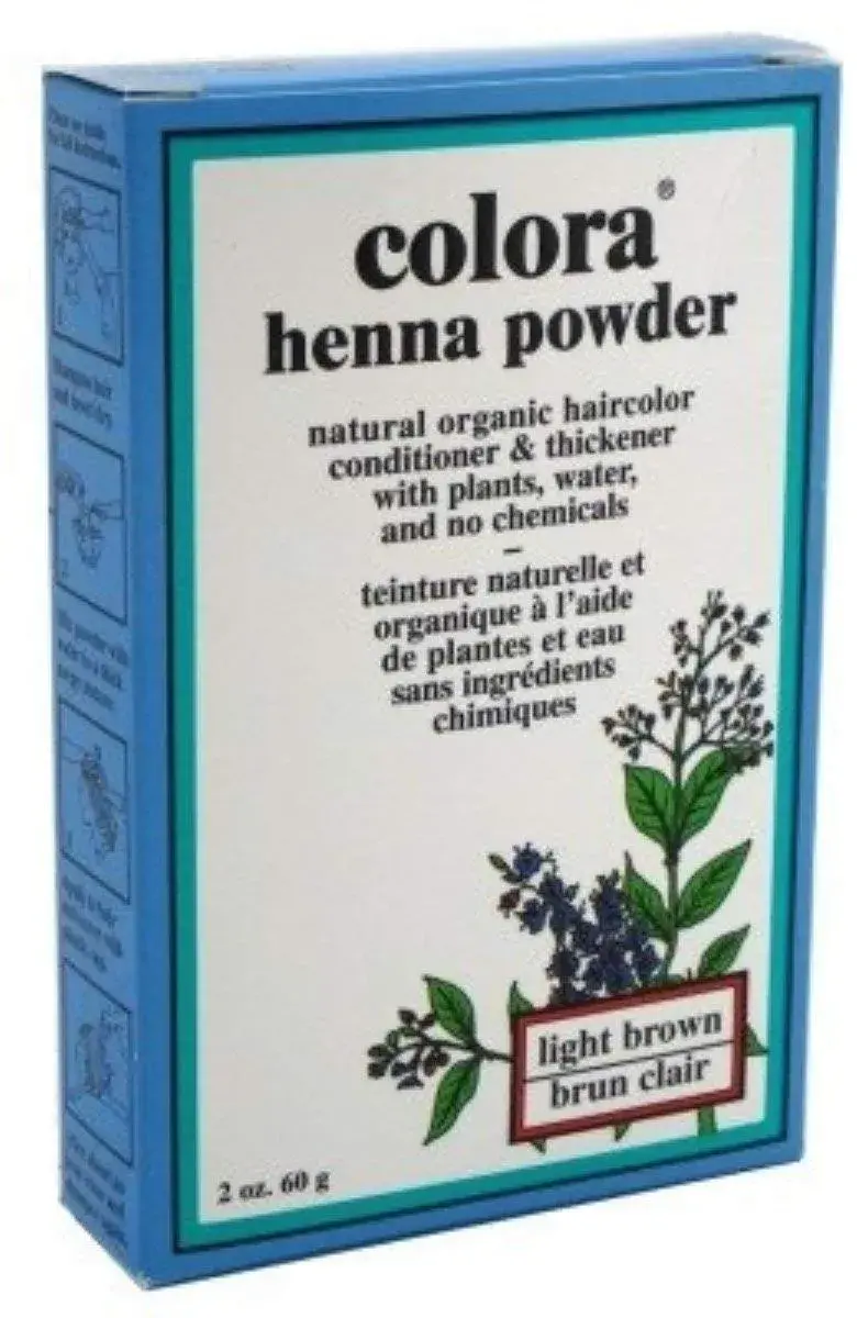 Colora Henna Powder Light Brown 56g (2 Ounce) | Natural Organic Hair Color for Conditioning - main product image