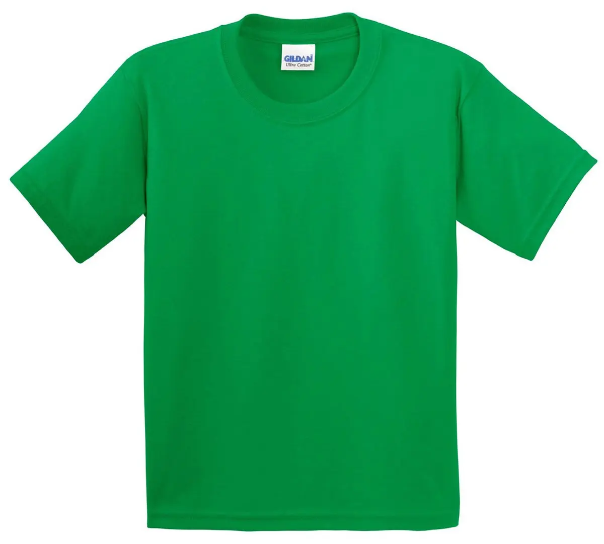 Gildan Ultra Cotton 100% Cotton T-Shirt Irish Green XL | Preshrunk, Seamless, Durable - main product image