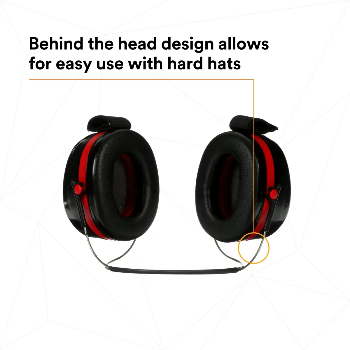 3M Peltor Optime 105 Behind-the-Head Earmuff, 29 dB NRR | Industrial Noise Protection - view 6