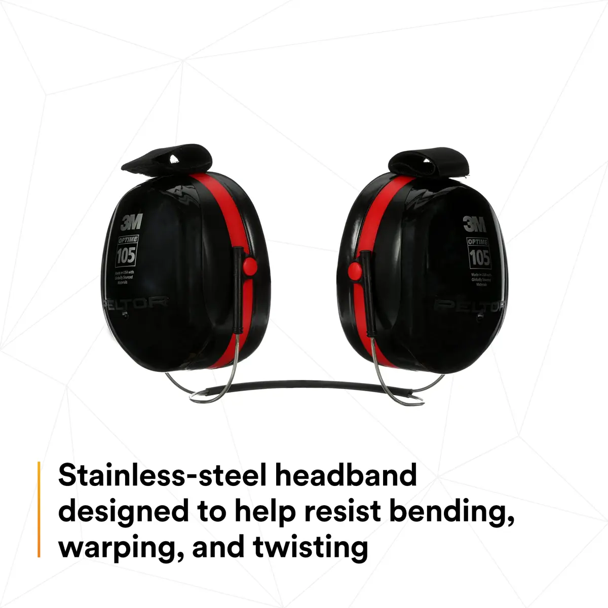 3M Peltor Optime 105 Behind-the-Head Earmuff, 29 dB NRR | Industrial Noise Protection - view 8