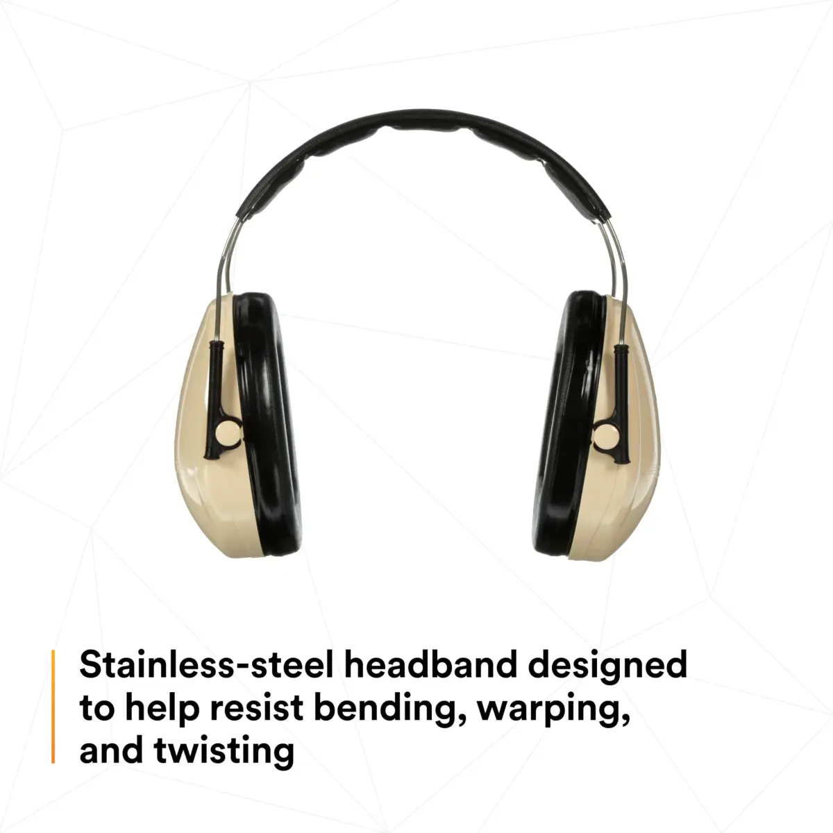 3M Peltor H6AV Optime 95 Over the Head Noise Reduction Earmuff, Hearing Protection, Ear Protectors, NRR 21dB, Ideal for Machine Shops and Power Tools, Beige - view 6