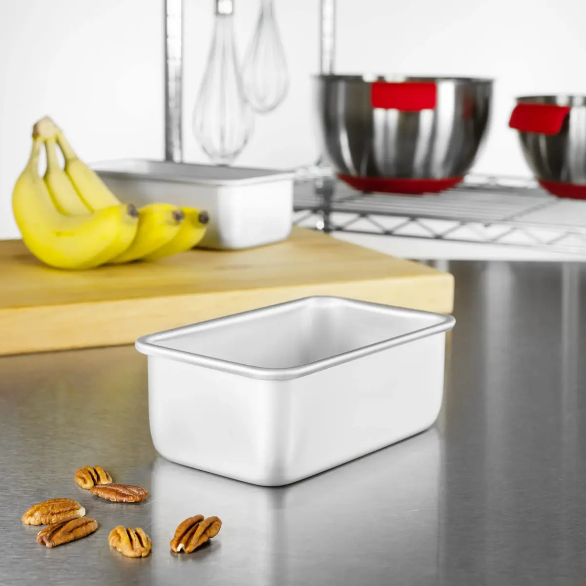 Fat Daddio's Anodized Aluminum Loaf Pan 16.3cm (6.4") x 9.5cm (3.75") x 6.9cm (2.75") | Bakery-Tough Baking Pan for Home Ovens - view 4
