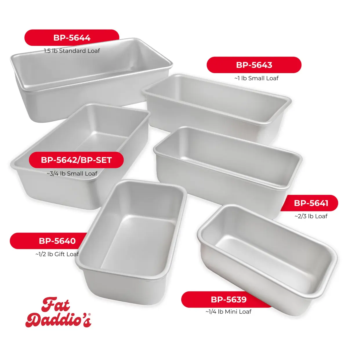 Fat Daddio's Anodized Aluminum Loaf Pan 7.75 x 3.75 x 2.5 Inch (19.4 x 9.5 x 6.4 cm) | Bakery Tough for Indian Home Ovens - view 2