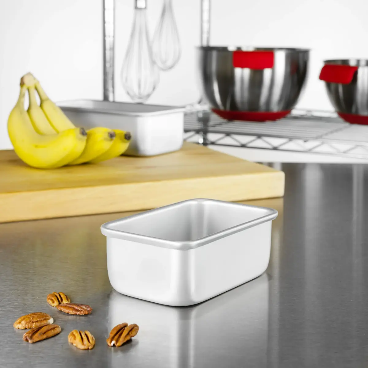 Fat Daddio's Anodized Aluminum Bread Loaf Pan 15.2 cm (6 inch) | Even Heat Baking for Perfect Loaves - view 4