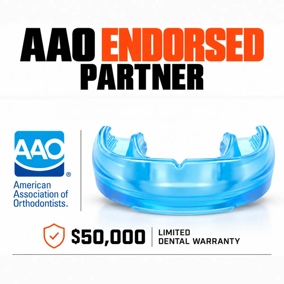 Shock Doctor Mouth Guard for Braces, Blue, Youth | Full Upper Teeth Protection, Instant Fit - view 5