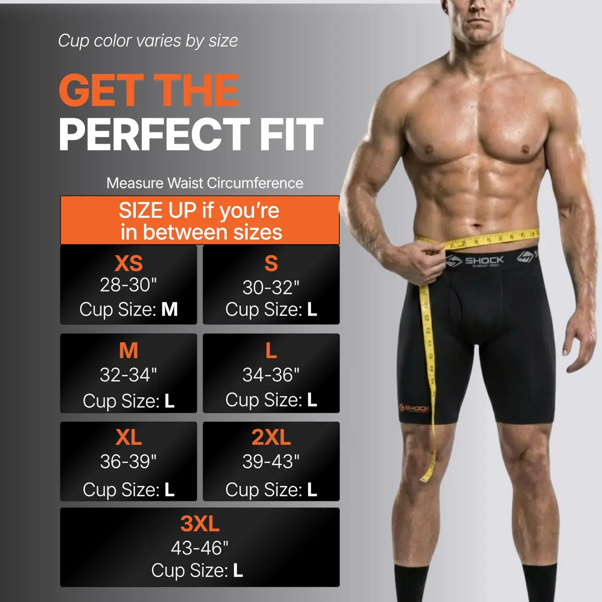 Shock Doctor Compression Shorts with Bio-Flex Cup | Moisture Wicking, Ventilated Support for Active Men - view 2