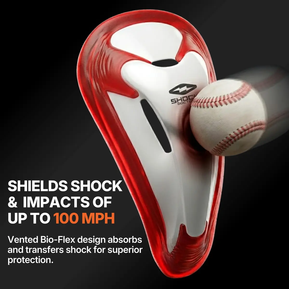 Shock Doctor Compression Shorts with Protective Bio-Flex Cup | Moisture Wicking, Vented Support, Adult, X-Large - view 5