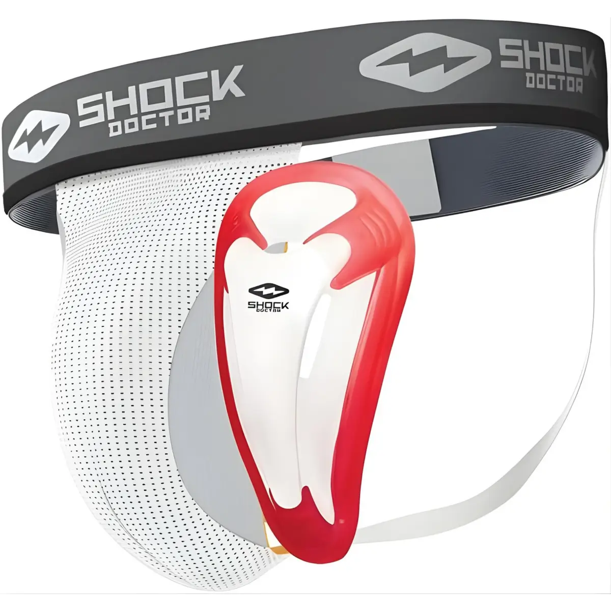 Shock Doctor Jock Straps with Cup Included, Medium, White | Core Athletic Support for Men - main product image