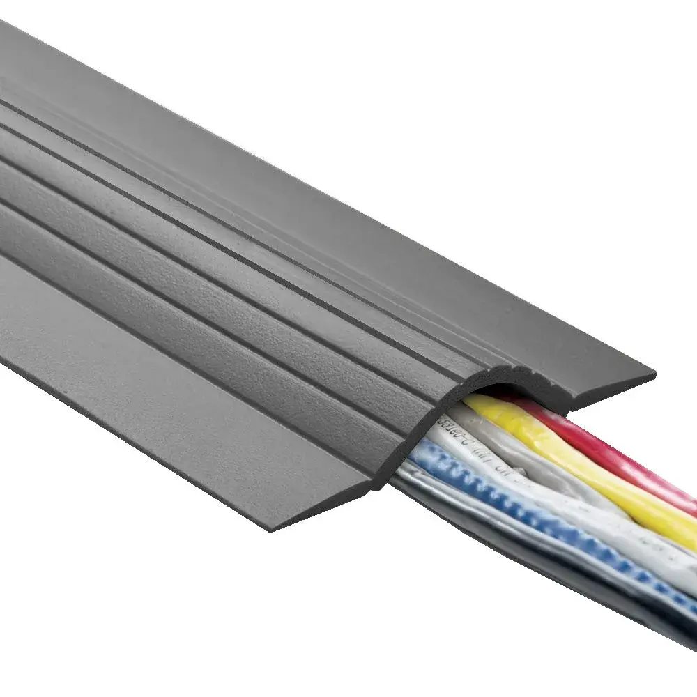 UT Wire 5 ft (1.52 m) Cable Blanket Low Profile Cord Cover | Grey - main product image