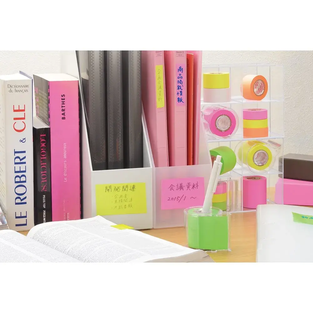 YAMATO Memoc Roll Tape 15mm x 10m (0.49in x 32.8ft) | Japanese Label Tape with Dispenser for Planners & Notebooks - view 4