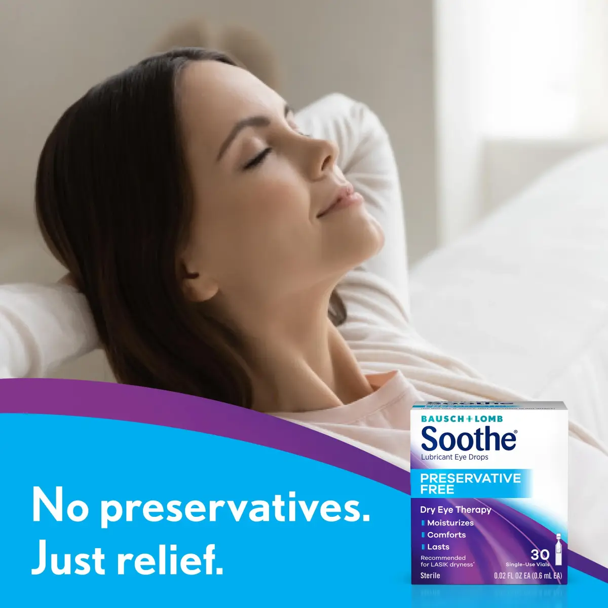 Soothe Preservative-Free Lubricant Eye Drops 16.8ml (0.56 Fl Oz) | Fast Relief for Dry Eyes - view 5