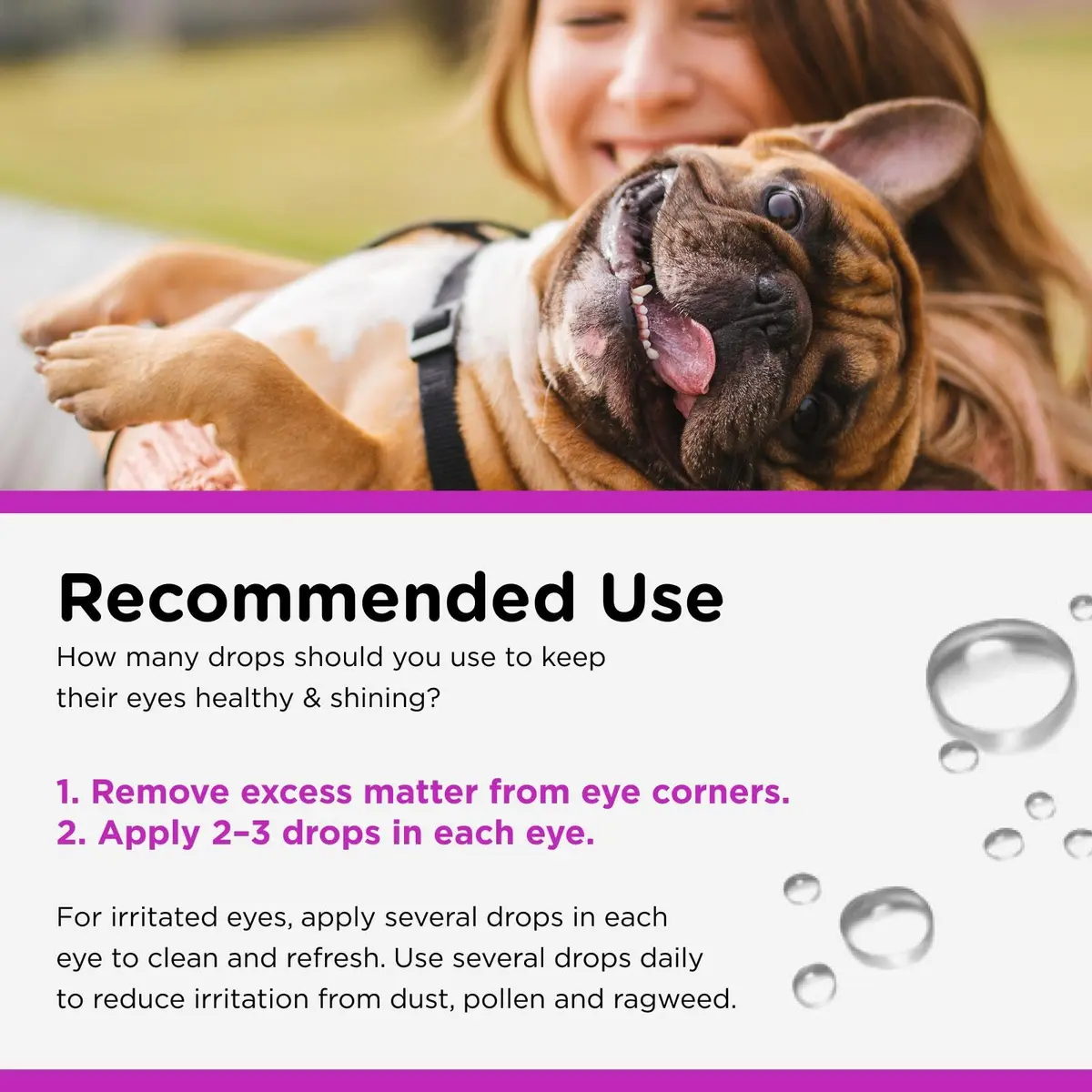 Nutri-Vet Dog Eye Wash, Tear Stain Remover, 4oz | Gentle Formula for Irritated Eyes & Tear Stains - view 5