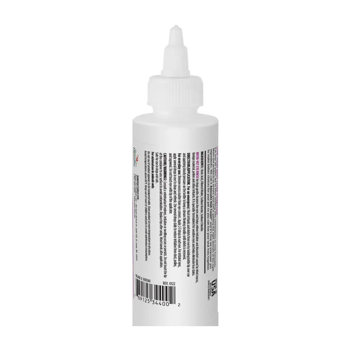 Nutri-Vet Dog Eye Wash, Tear Stain Remover, 4oz | Gentle Formula for Irritated Eyes & Tear Stains - view 7
