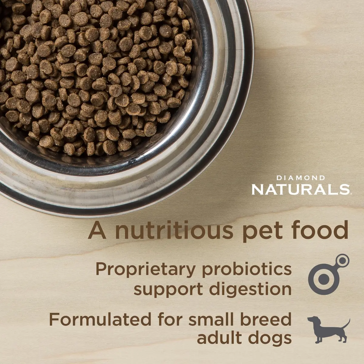 Diamond Naturals Small Breed Adult Dry Dog Food Chicken & Rice | Supports Small Dog Health & Digestion (70-120 chars) - view 2