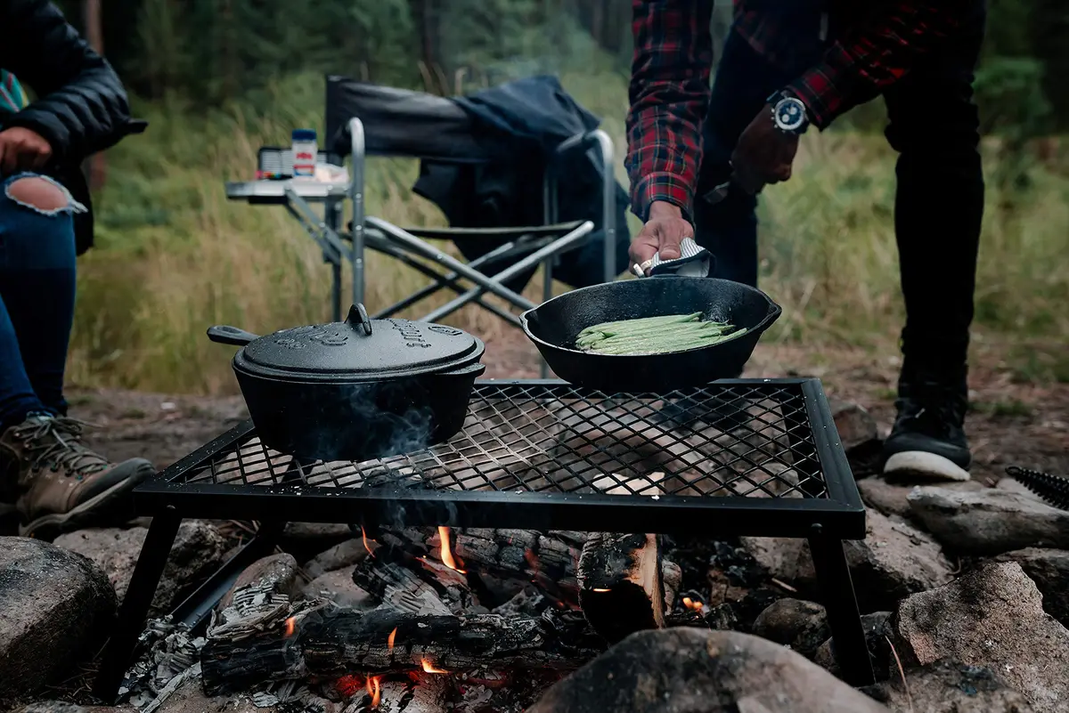 Stansport Heavy-Duty Camp Grill - Medium (614-333) | Durable Steel Mesh Cooking Surface - view 7