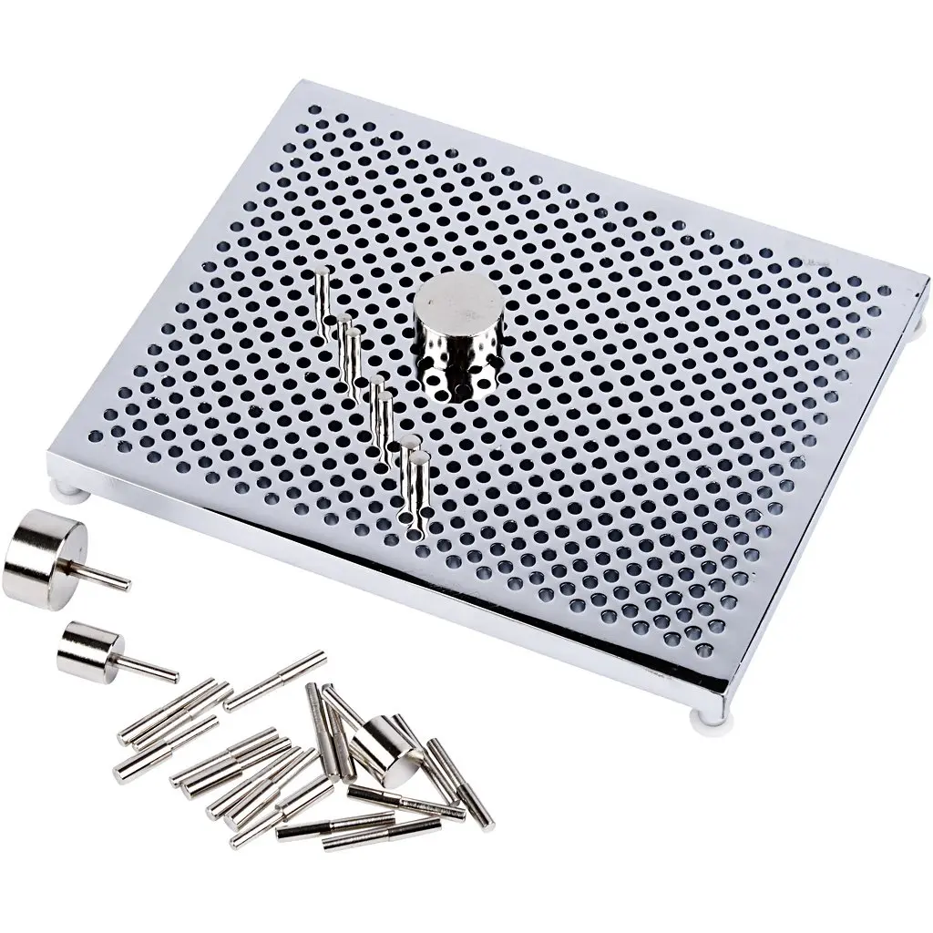 Artistic Wire Deluxe Jig Kit, Stainless Steel Base with 30 Aluminum Pegs | Jewelry Making Tool for Loops & Patterns - main product image