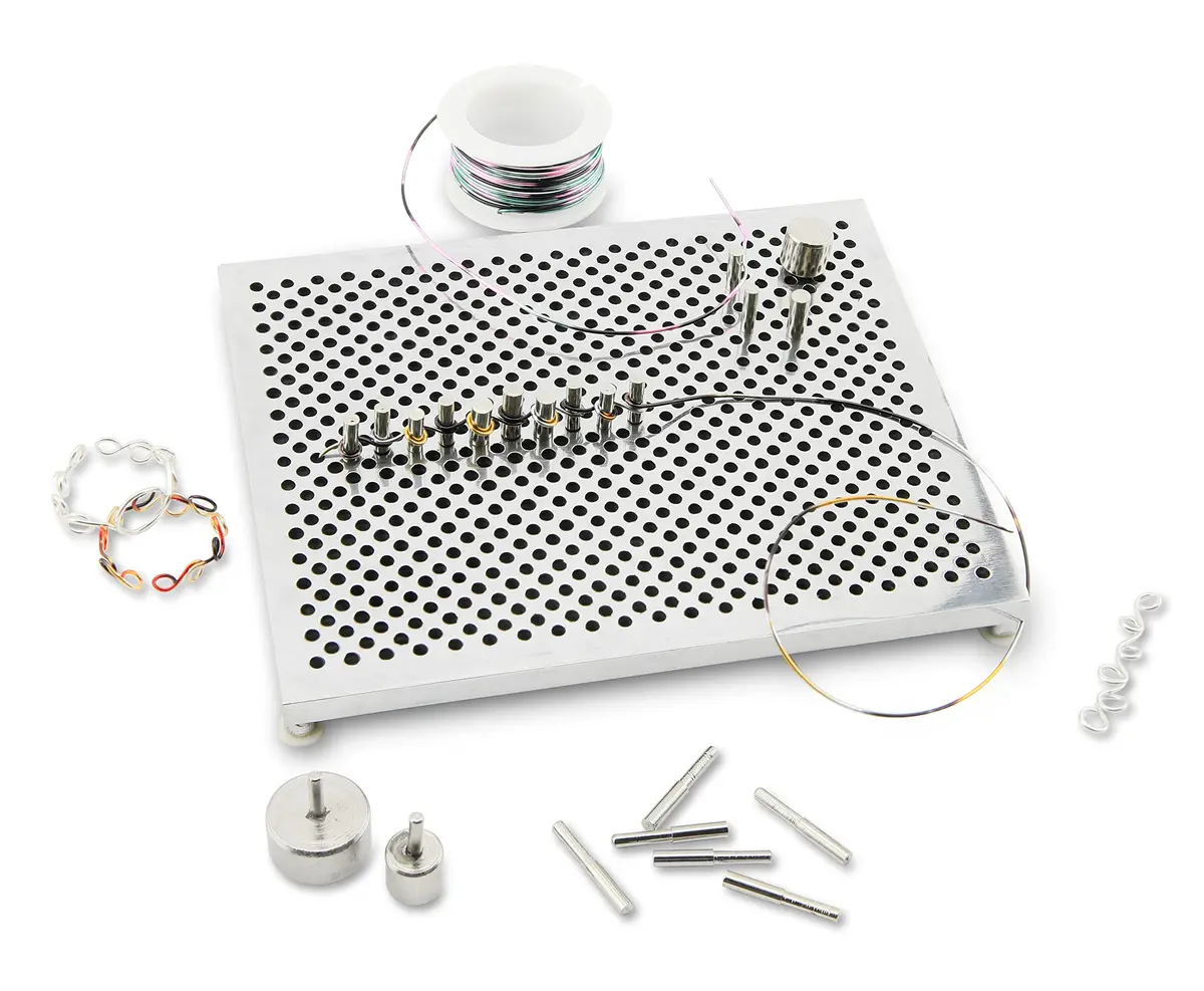 Artistic Wire Deluxe Jig Kit, Stainless Steel Base with 30 Aluminum Pegs | Jewelry Making Tool for Loops & Patterns - view 5