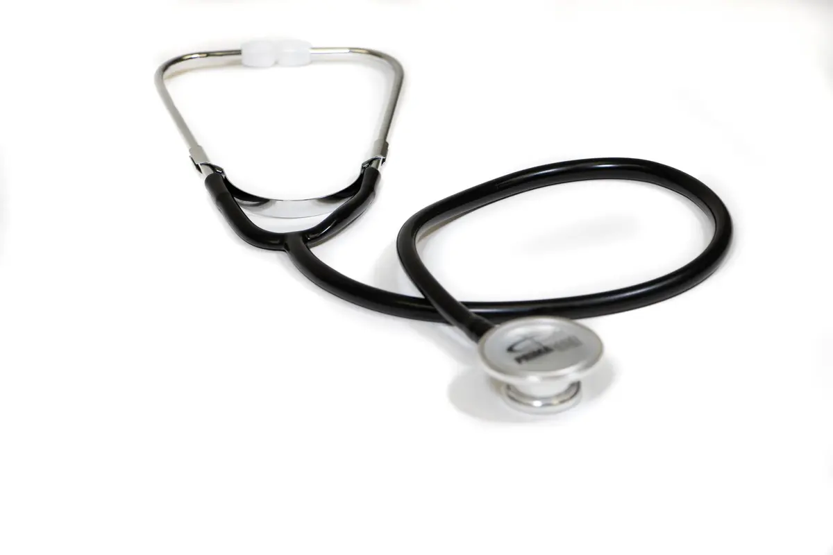 Primacare DS-9290-BK Adult Size 22" Stethoscope for Diagnostics and Screening Instrument, Lightweight and Aluminum Double Head Flexible Stethoscope, Black - view 2