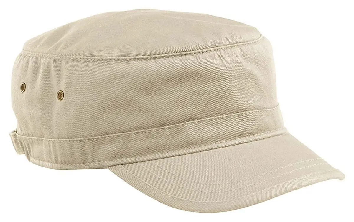 econscious Corps Hat, Oyster Cream, 100% Cotton Twill | Adjustable Unisex Baseball Cap - main product image