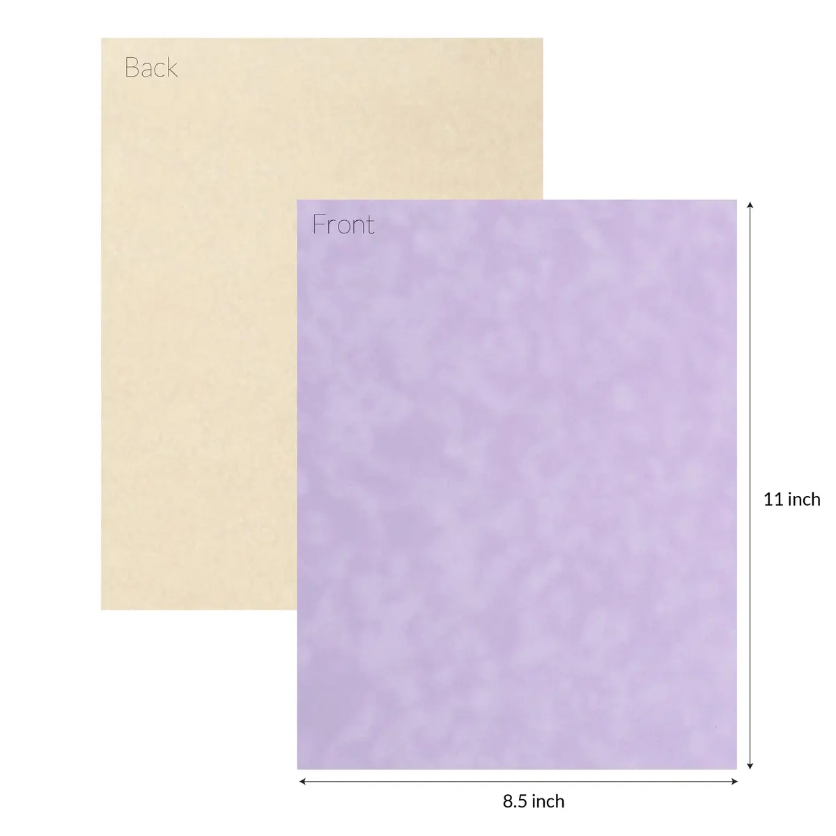 S·E·I Lavender Velvet Paper, Felt Fabric for Drawer & Jewelry Box, 8.5" x 11" | Premium Felt Sheets for Crafts - view 2