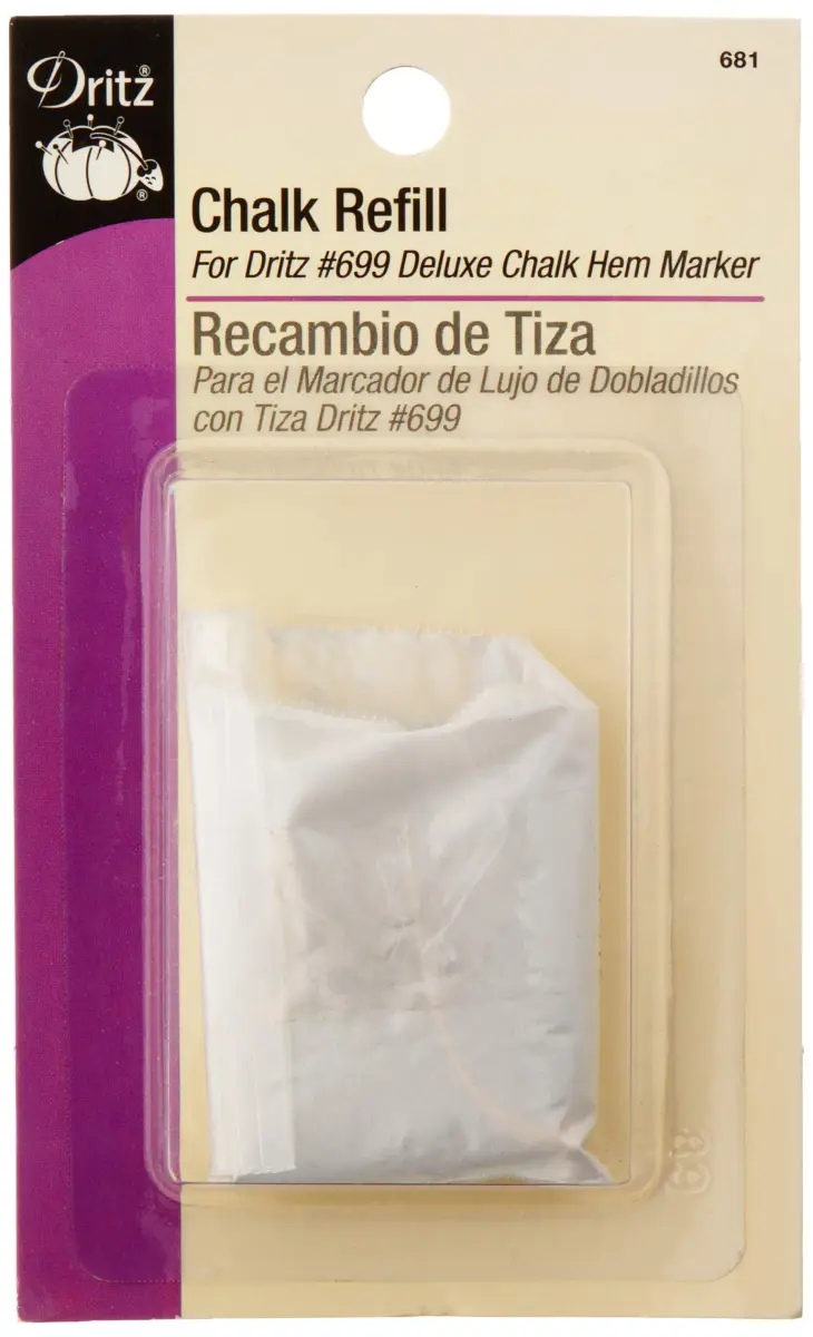 Dritz White Chalk Refill for Deluxe Chalk Hem Marker | 1 Count (Pack of 1) - main product image
