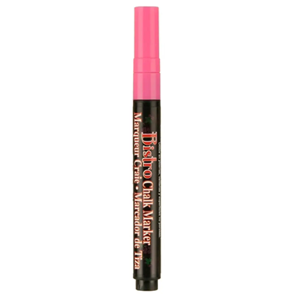 Marvy Uchida Bistro Chalk Marker Broad Point Tip, Pink 6mm (0.24 inches) | Opaque Water-Based Ink - main product image
