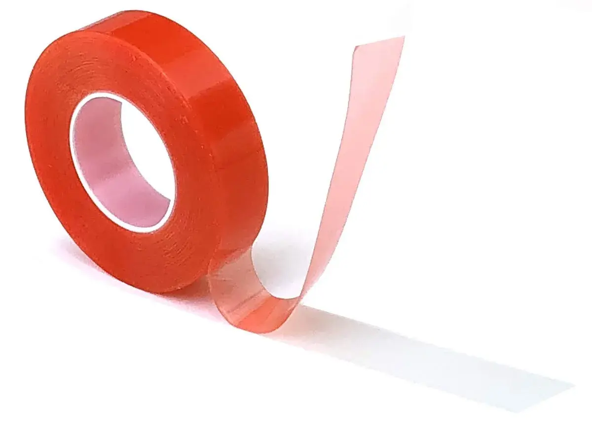iCraft SuperTape Double Sided Permanent Adhesive Tape 13 mm x 5.5 m (1/2" x 6 yards) | Strong Clear Craft Tape - main product image