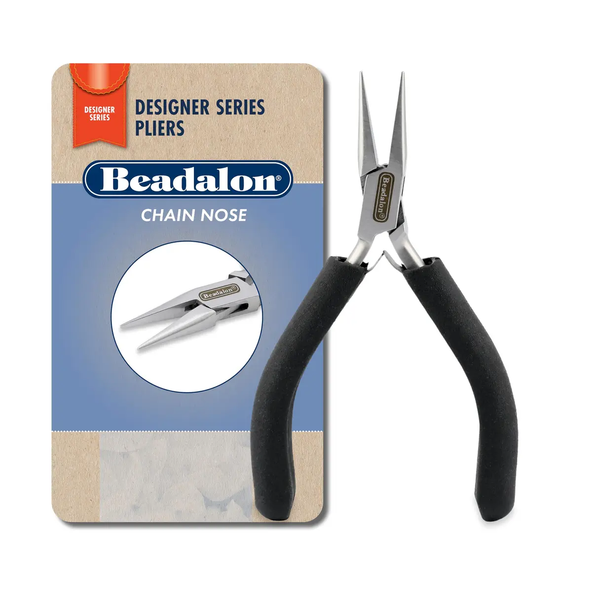 Beadalon Jewelry Pliers 4.75 in | Stainless Steel, Box Joint, Double Leaf Springs - main product image