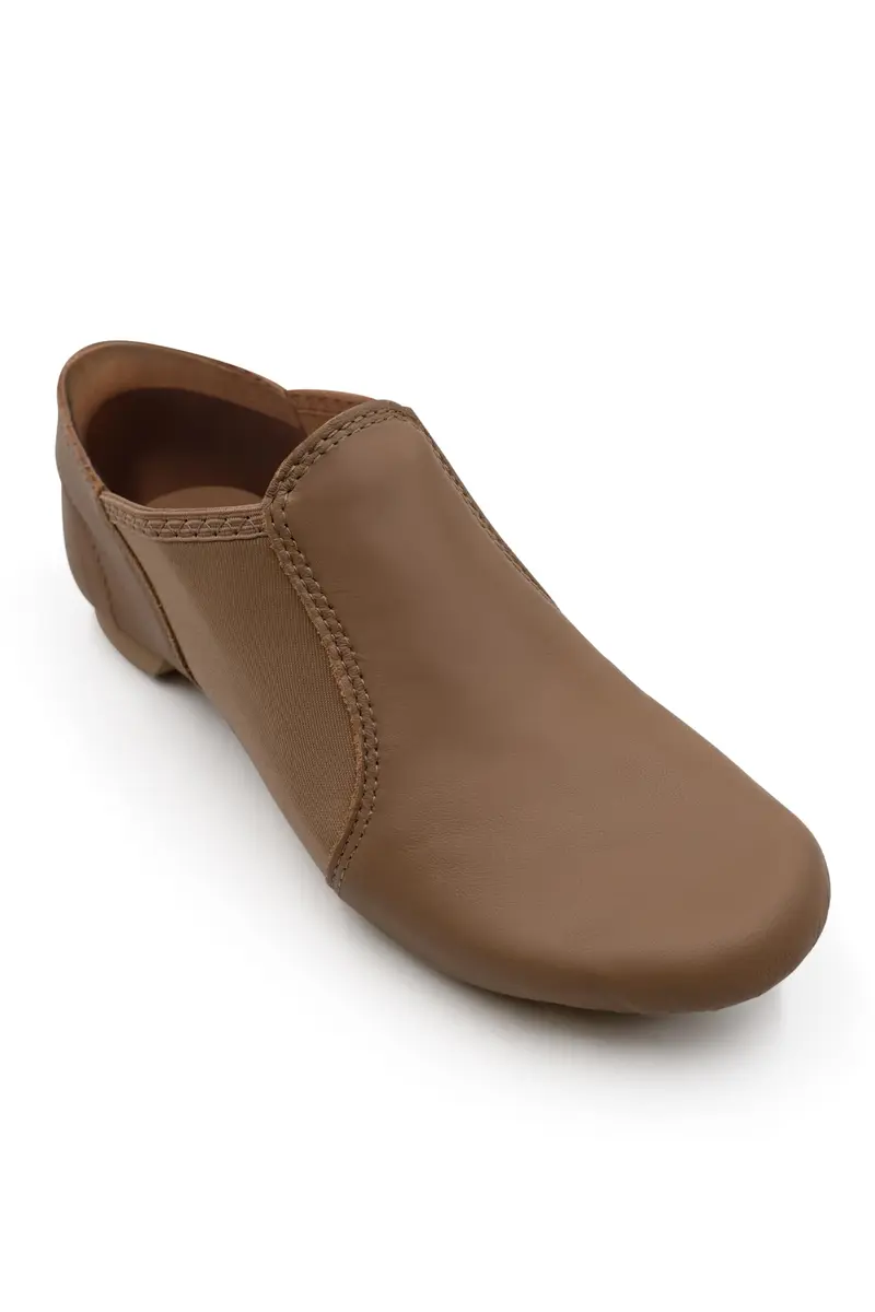 Capezio E-Series Jazz Slip-On Caramel 10.5 M | Flexible, Moisture-Absorbent Dance Shoe - main product image