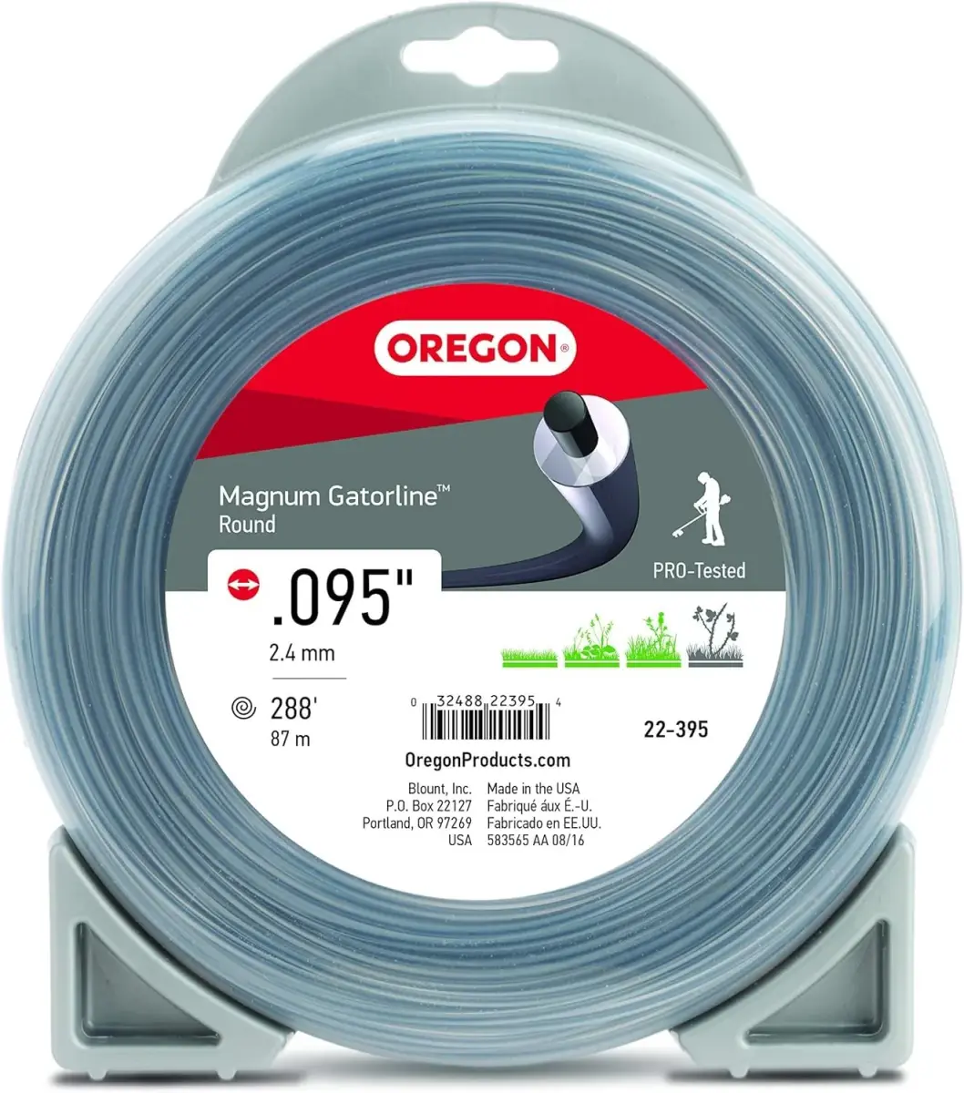 Oregon Magnum Gatorline 095 Trimmer Line 2.4mm (0.095") x 288-Foot | Professional Grade Square Profile - main product image