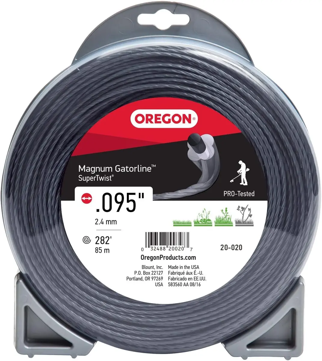 Oregon Magnum Gatorline 095 Trimmer Line Heavy Duty | Professional Square Profile for Heavy-Duty Use - main product image