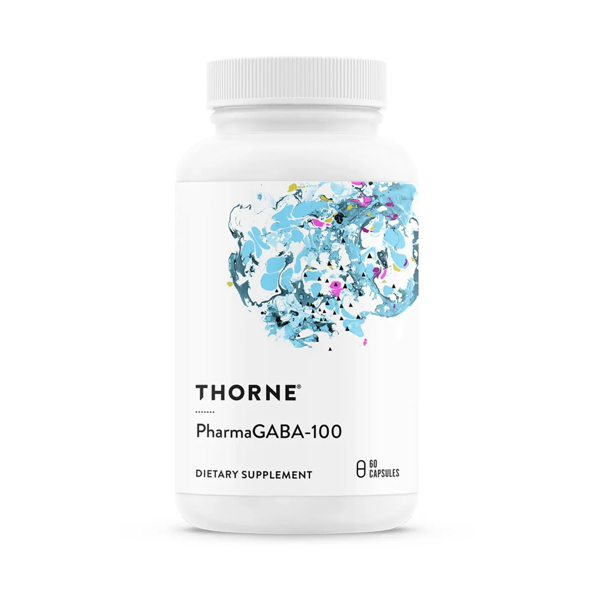 THORNE PharmaGABA-100 Gamma-Aminobutyric Acid (GABA) 100 mg Capsules | Supports Relaxation, Mental Focus & Restful Sleep, NSF Certified - main product image