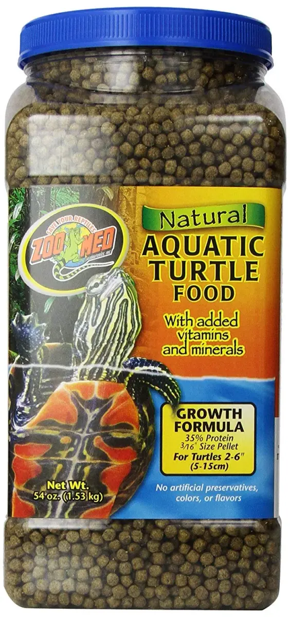 Zoo Med Aquatic Turtle Food Growth Formula 1.53 kg (54 oz) | Scientifically Formulated for Young Turtles - main product image